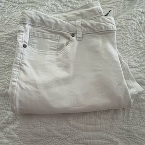 d. jeans White Straight Leg Jeans Size 14